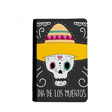 Imagem de Carteira carteira com estampa de caveira do México Feliz o Dia dos Mortos Notecase Burse