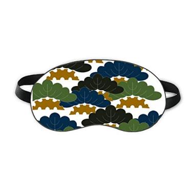 Imagem de Chinês Pinheiro Tradicional Padrão Abstrato Sono Protetor de Olhos Macio Noturno