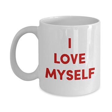 Imagem de Caneca I Love Myself – Caneca de café de cacau quente divertido – ideia de de Natal