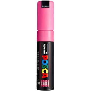 Imagem de Posca marcador 7M em rosa, canetas Posca para materiais de arte, material escolar, arte rupestre, tinta de tecido, marcadores de tecido, caneta de tinta, marcadores de arte, marcadores de tinta Posca