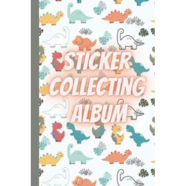 Imagem de Sticker collecting album(Cute dinosaur theme): sticker album for collecting stickers|sticker books for adults blank|kids sticker activity books ages ... books reusable|kids sticker collection album