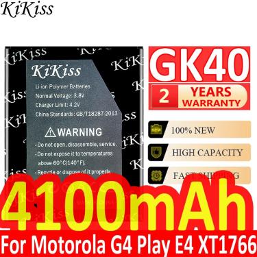 Imagem de Bateria do telefone móvel gk40 para motorola moto g4 jogar g4play e4 xt1766 xt1607 xt1609 xt1600