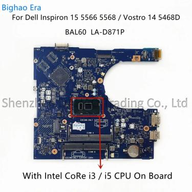 Imagem de BAL60-Laptop Placa-mãe para Dell Inspiron 15  LA-D871P  Intel i3-7100U  i5-7200U CPU  CN:0DMD9K