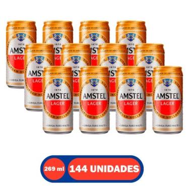 Imagem de Cerveja Amstel Lata 269ml com 144 unidades