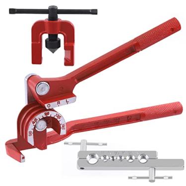 Imagem de Tanstic 2 peças de ferramenta de alargamento e dobrador de tubos, 1,5 cm 5/16" 3/16" 1/4" 3/8" 1/2" Ferramentas de alargamento de linha e 3 em 1 dobrador de cobre 1/4" 5/16" 3/8" Manual Bender de TubTubTubTubing Tubo de cobre latão alumínio