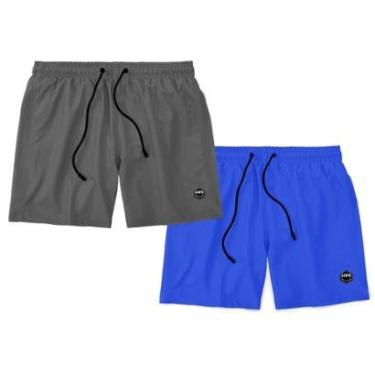 Imagem de Kit 2 Bermudas Life Lisa Short Liso Masculino Básico Mauricinho Tactel-Masculino