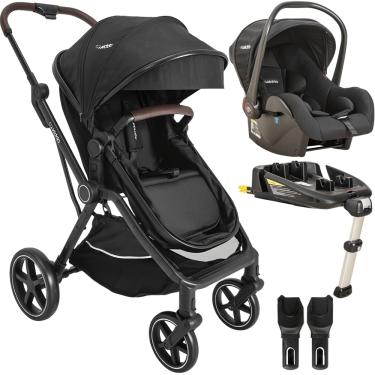 Imagem de Carrinho de Bebe com Bebe Conforto Base ISOFIX Kiddo Nomad Preto