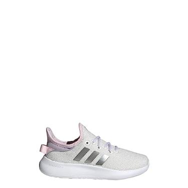 Imagem de adidas Tênis infantil unissex Cloudfoam PureSneaker, Branco/Prata Metálico/Prata Dawn, 21