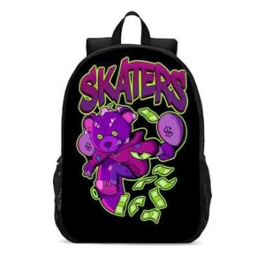 Imagem de MOCHILA ESCOLA INFANTIL JUVENIL ANIME NARUTO SKATERS-Unissex