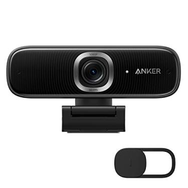 Imagem de Anker PowerConf C300 Smart Full HD, enquadramento e foco automático, webcam 1080p com microfones de cancelamento de ruído, FoV ajustável, HDR, 60 FPS, correção de baixa luz, certificado de zoom