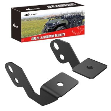Imagem de Nilight 2 peças de suportes de montagem de pilares laterais LED metal para UTV Off Road 2014-2018 POLARIS RZR XP 1000 RZR 900, 2 anos de garantia (90045B)