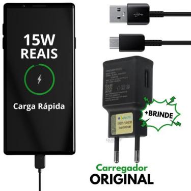Imagem de Carregador 15w Turbo Tipo C Original Samsung A23 A23 5G Preto - GH44-0