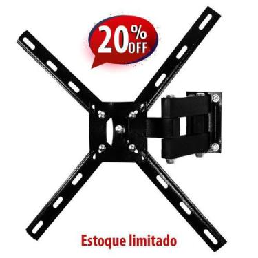 Imagem de SUPORTE ARTICULADO COM  4 MOVIMENTOS PARA TV E MONITOR TELAS DE 10" A 