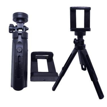 Imagem de Suporte Tripe De Mesa Ajustável Para Celular Gira 360 - 28cm - PDE