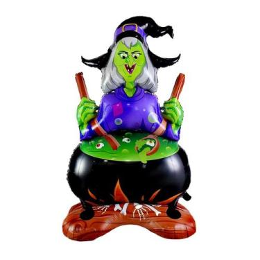 Imagem de BALÃO RECEITA Decoração de Halloween - Bruxa Caldeirão 50 un - Royal T