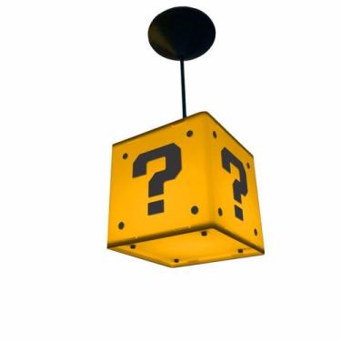 Imagem de Luminária Geek Mario Interrogacao - Persona Acrilicos