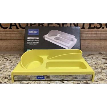 Imagem de Organizador p/pia multiuso Amarelo - Brinox linha Suprema