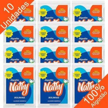 Imagem de Algodão Hidrófilo Bola 100g Nathy 10 Unidades