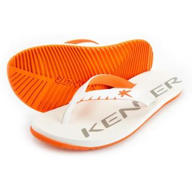 Imagem de Chinelo Kenner Sandália Original Red Masculino Hoh, 39, Laranja, Branc