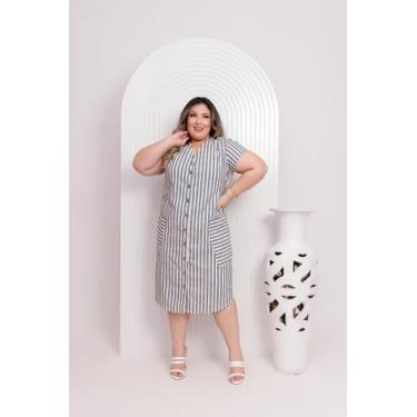 Imagem de Vestido Midi Feminino Slim e Plus - Wesley Confecções, 52