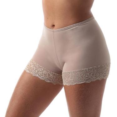 Imagem de Short Íntimo Com Renda Frimodas Bege Feminino Adulto, G