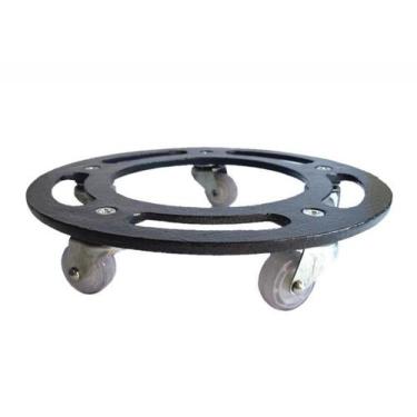 Imagem de suporte Para Vaso De Planta Aro 35cm Preto Com Rodas Em BPGEl - REDANN