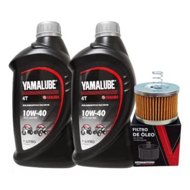 Imagem de Kit factor Crosser 150 Óleo Yamalube 10w40 02 Litros + Filtro - Troca de Óleo