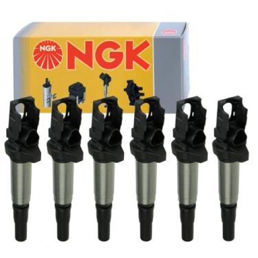 Imagem de 6 bobinas de ignição NGK compatíveis com BMW 328i 3.0L L6 2007-2013