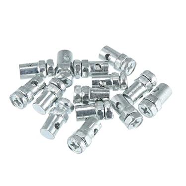 Imagem de uxcell 14 peças de rosca de 5 mm de diâmetro universal de linha de freio de motocicleta parafusos de fio fixadores