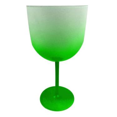 Imagem de Taça de Gin Acrílico Jateada Tons Variados - 600mL - LSC Toys, Branco
