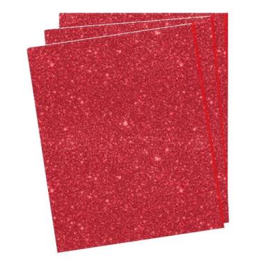 Imagem de Folha de EVA com Glitter - Unitário - Extra Festas, Vermelho