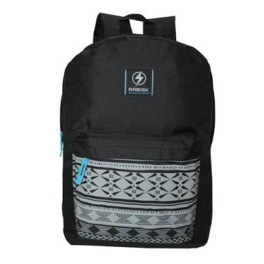 Imagem de Mochila Masculina Juvenil Rabisk Escolar Passeio Cores, Masculina