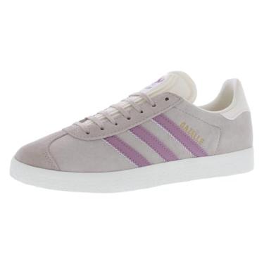 Imagem de adidas Tênis feminino Gazelle, marrom maravilha / branco maravilha orquídea, tamanho 42, Wonder Taupe/Wonder White/Wonder Orchid, 40