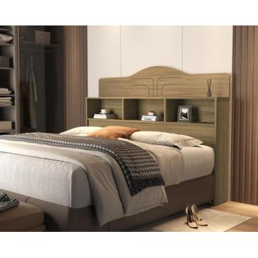 Imagem de Cabeceira Queen Box com 3 Nichos Vivian Várias Cores MDF 158 - Home A.