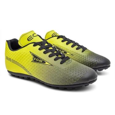 Imagem de Chuteira Masculina Bravo Society Preta e Verde Limão-Masculino