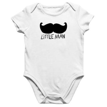 Imagem de Body Bebê Algodão Little Man - Foca na Moda, Branco, GG