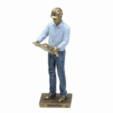 Imagem de Figura Decorativa Estatueta Homem Engenheiro 26 X 8 X 6 Cm - MABRUK