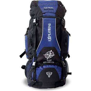 Imagem de Mochila Sport Camping Clio 3102 70L Grande Espaçosa, Azul