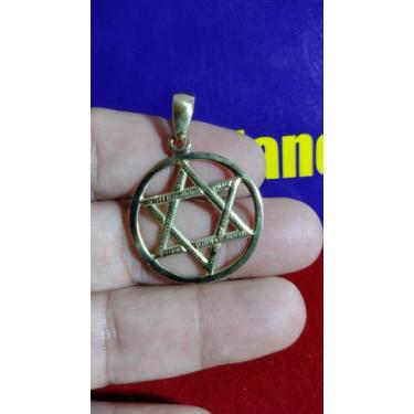 Imagem de Pingente Estrela de Davi Ouro18 Kilates 28 mm Peso 2.20 Gramas Maciço 