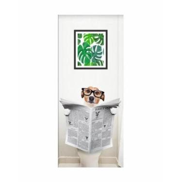 Imagem de Adesivo Envelopamento Decorativo De Porta Cachorro Banheiro - Best