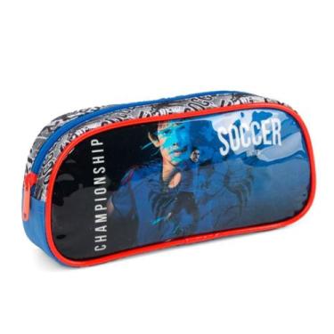 Imagem de Estojo Escolar Futebol Championship ul Luxcel 23cm