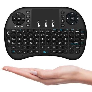 Imagem de Mini Teclado Sem Fio Smart Tv Video Game Touch Mousepad - Ello, Sem fi