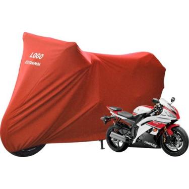 Imagem de Capa Cobrir Moto Yamaha YZF R6 De Tecido Lycra - Mz, Vermelha
