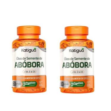 Imagem de Kit 2 Óleo De Semente De Abóbora + Vit E Vit D3 - 60 Caps - Katiguá