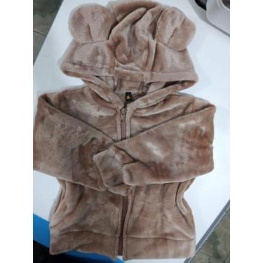 Imagem de Casaco Teddy Infantil Bebê RN a 4 anos - Bebê Line, Marrom, M