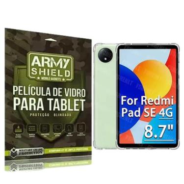 Imagem de Capa  AntiShock P/ Redmi Pad Se 8.7 + Pelicula  de Vidro 3D - Armyshie