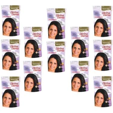 Imagem de Hene Em Gel Jaborandi 10x180gr Divina Dama Preto Medio (Preto Natural)