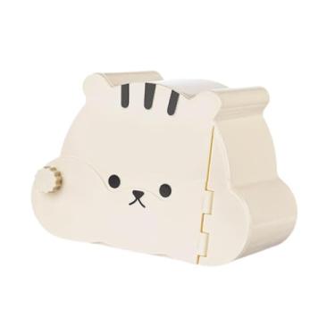 Imagem de Bothyi Casa de hamster quatro estações, cabana utilizável, cama, habitat, decoração, sala de jogos, decoração, abrigo para animais de estimação, ratos, Bege