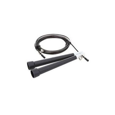 Imagem de Corda de Pular Profissional, 3 Metros, com Rolamentos Duplos, Preta, para Academia e CrossFit