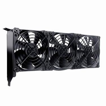 Imagem de GDSTIME Ventiladores de placa gráfica, slot PCI 3 x 90 mm 92 mm, cooler de placa gráfica, cooler VGA para placa de vídeo